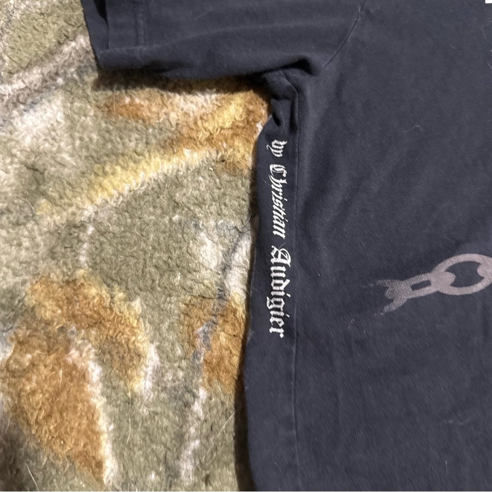Y2K Smet By Christian Audiger Shirt Skull and Chains Print Y2K Smet Shirt - Picture 4 of 8